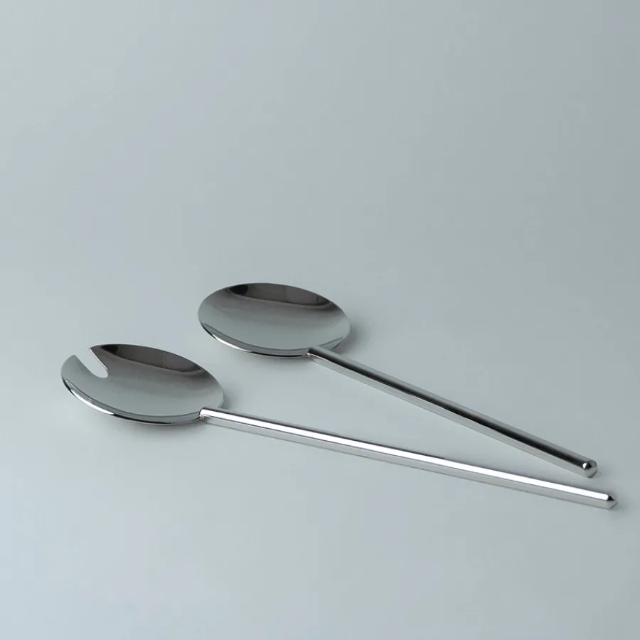 Serveringsbestikk>LØVE Løve Vinje Salatbestikk Rustfritt Stål 28cm Sølv