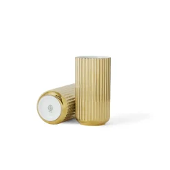 Dekor|Vaser>LYNGBY Porcelæn Vase 20,5cm Gull