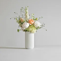 Dekor|Vaser>LYNGBY Porcelæn Vase 20,5cm Hvit Porselen