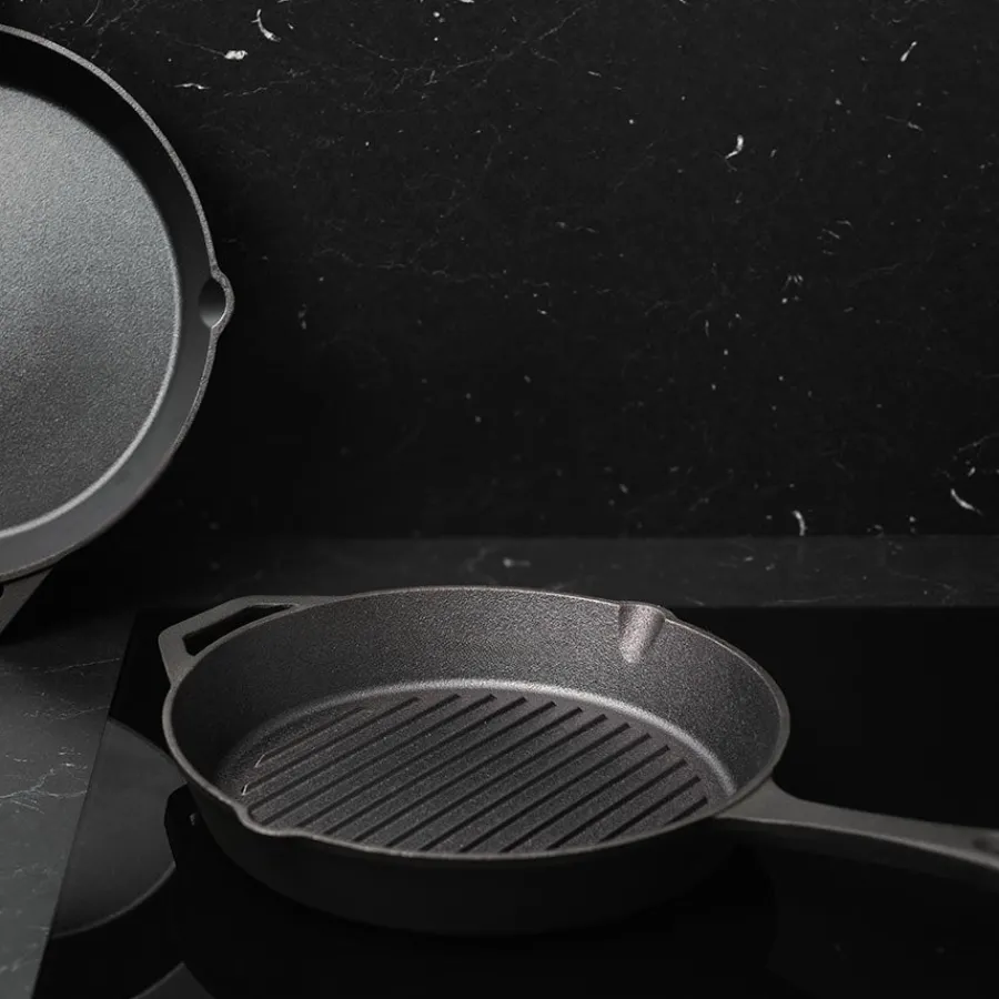 Støpejern>ASK Malm Grillpanne Støpejern Uten Emalje 28cm