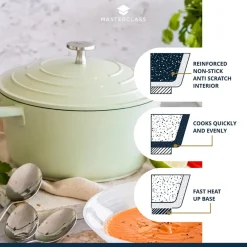 Aluminium>Lifetime Brands Europe ltd Masterclass Cast Aluminium Gryte 5L Mintgrønn