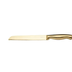 Kniver>Lifetime Brands Europe ltd Masterclass Knivblokk med 5 Kniver Sort & Gull