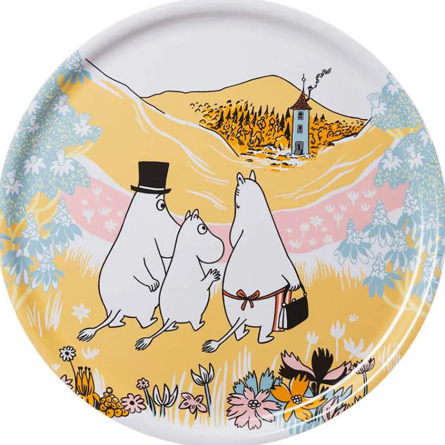 Fat>MOOMIN ARABIA Mummi Serveringsbrett 35cm Familietid