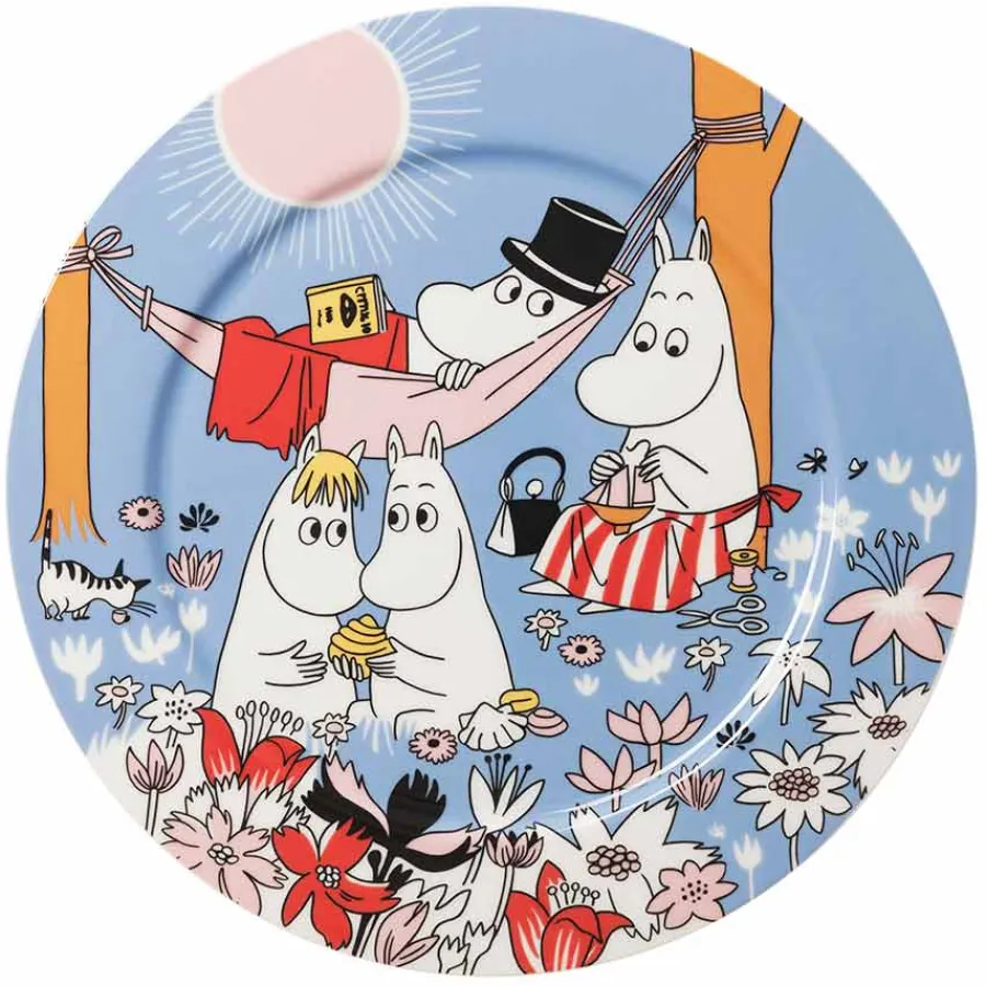 Fat>MOOMIN ARABIA Mummi Serveringsfat 30cm Familietid