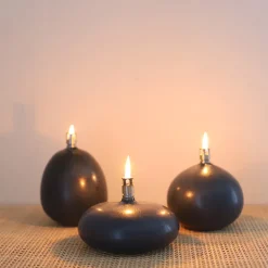 Lys>PORSGRUNDS PORSELÆNSFABRIK Nordic Living Oljelampe 13,5 x 7cm Blå