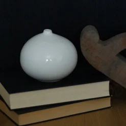 Dekor|Vaser>PORSGRUNDS PORSELÆNSFABRIK Nordic Living Vase 11,5x10cm Hvit