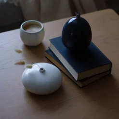 Dekor|Vaser>PORSGRUNDS PORSELÆNSFABRIK Nordic Living Vase 13,5 x 7cm Hvit