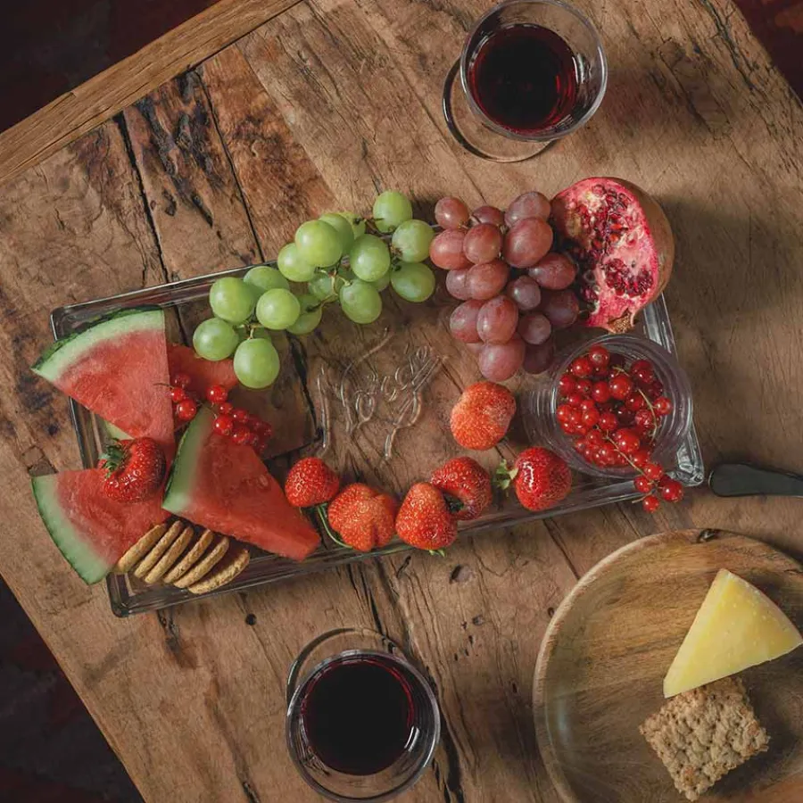 Fat>NORGESGLASSET Serveringsfat Avlangt 35cm