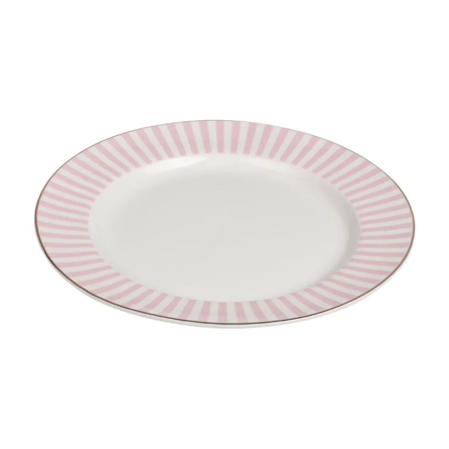 Asjetter|Dype Tallerkener>NOVA Abby Asjett 21cm Rosa m/Gullkant