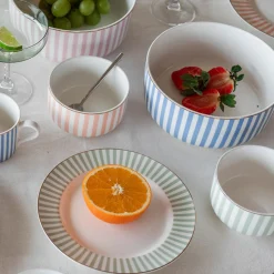 Skåler|Dessertskåler>NOVA Abby Skål 12cm Grønn m/Gullkant