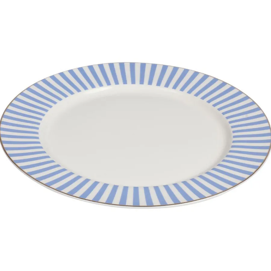 Dype Tallerkener>NOVA Abby Tallerken 26cm Blå m/Gullkant