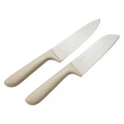 Kniver|Redskaper>NOVA Dynamic Knivsett Beige Hamret 2pk