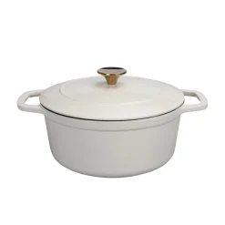 Støpejern>NOVA Dynamic Støpejernsgryte 4,3L 24cm Beige