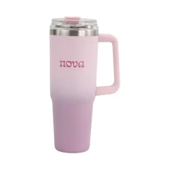 Drikkeflasker>NOVA Dynamic Termokopp m/Sugerør 1,1L Rosa