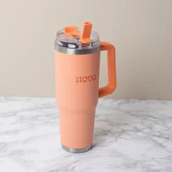 Drikkeflasker>NOVA Dynamic Termokopp m/Sugerør 1,1L Peach Fuzz