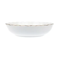 Dype Tallerkener>NOVA Lilly Dyp Tallerken 20cm Hvit m/Gullkant