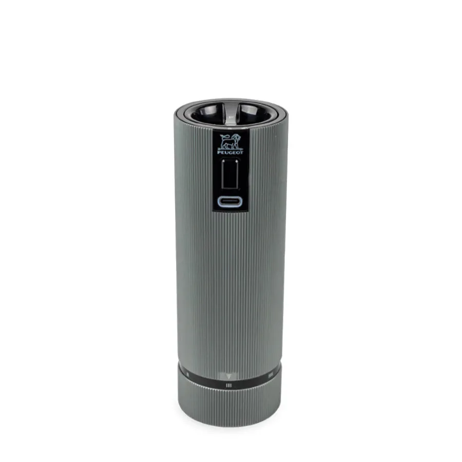 Redskaper>PEUGEOT Line Elektrisk Pepperkvern 15cm Aluminium Karbon
