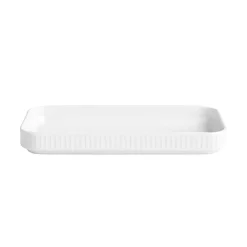 Fat>PILLIVUYT PLISSÉ TAPASFAT HVIT L24CM B12CM GIFTBOKS