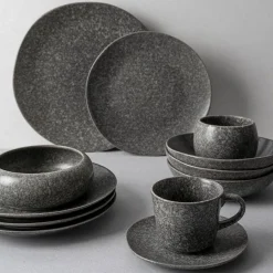 Asjetter>PORSGRUNDS PORSELÆNSFABRIK Porsgrunds Porselænsfabrik Asjett 21cm Mørk Granitt