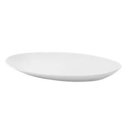 Fat>PORSGRUNDS PORSELÆNSFABRIK Porsgrunds Porselænsfabrik Bølge Hvitt Ovalt Serveringsfat 39cm