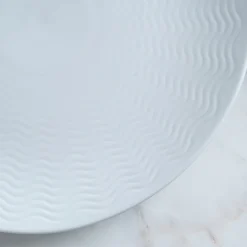 Fat>PORSGRUNDS PORSELÆNSFABRIK Porsgrunds Porselænsfabrik Bølge Hvitt Ovalt Serveringsfat 39cm