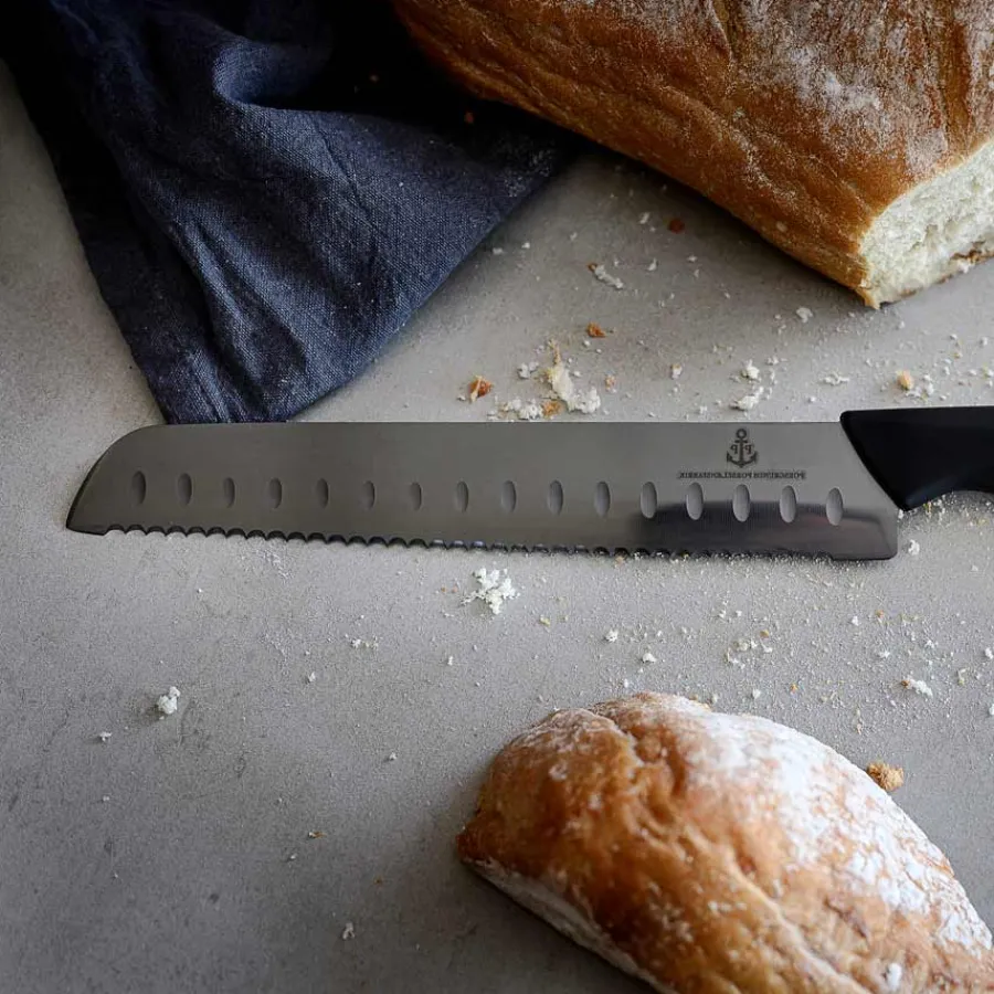 Kniver>PORSGRUNDS PORSELÆNSFABRIK Porsgrunds Porselænsfabrik De Cuisson Brødkniv 21cm Sort
