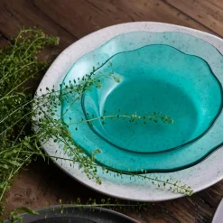 Skåler>PORSGRUNDS PORSELÆNSFABRIK Porsgrunds Porselænsfabrik Dessertskål 15,5 cm Turkis Glass 4pk