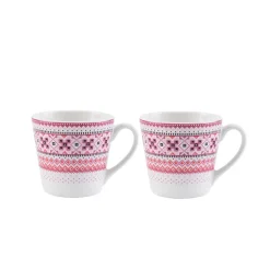 Krus|Kopper>PORSGRUNDS PORSELÆNSFABRIK Porsgrunds Porselænsfabrik Ingrid Krus 20cl Rosa 2pk