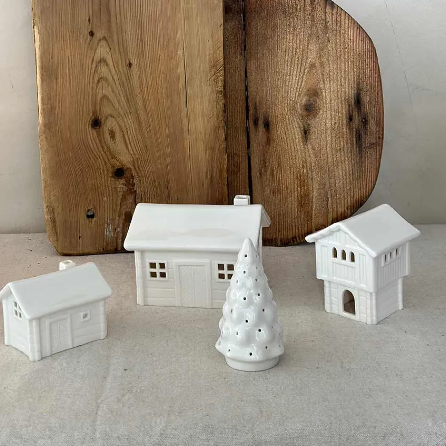 Lys>PORSGRUNDS PORSELÆNSFABRIK Porsgrunds Porselænsfabrik Juletre Telysholder 11cm