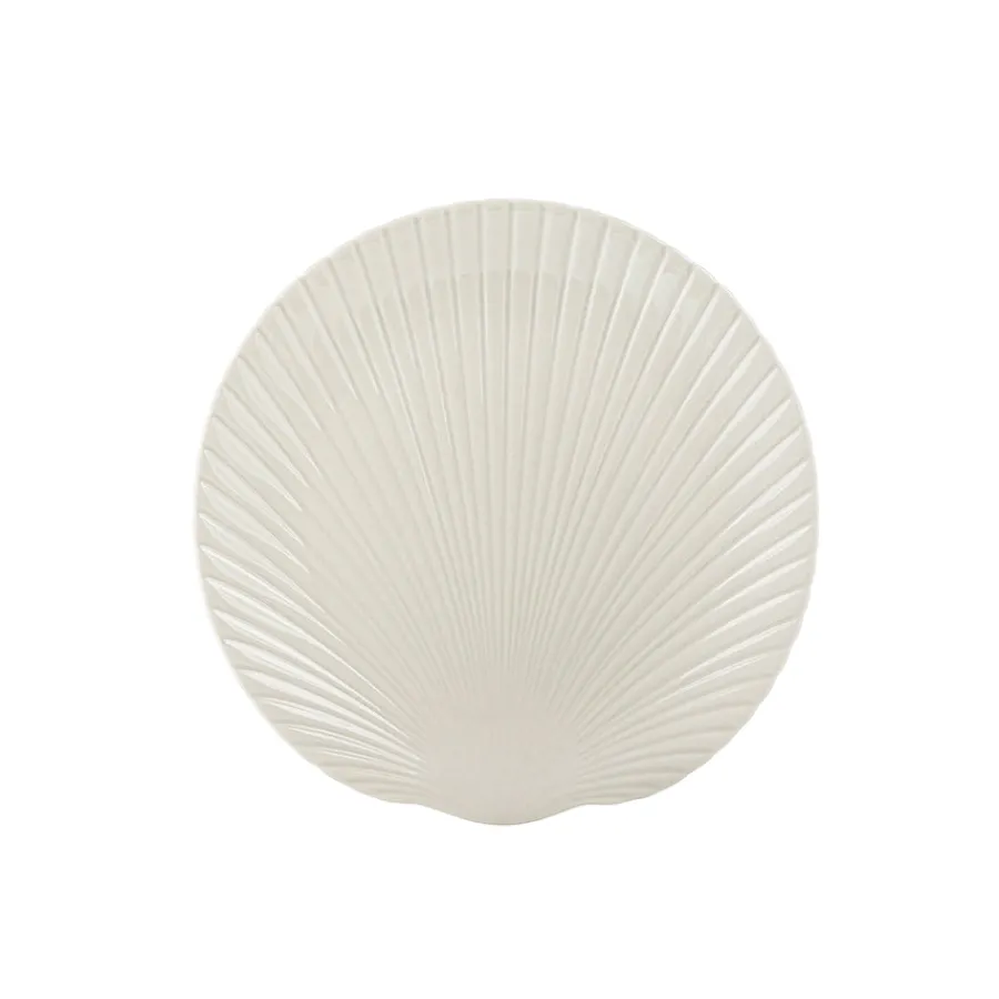 Asjetter>PORSGRUNDS PORSELÆNSFABRIK Porsgrunds Porselænsfabrik Kamskjell Asjett 20cm Blek Sand