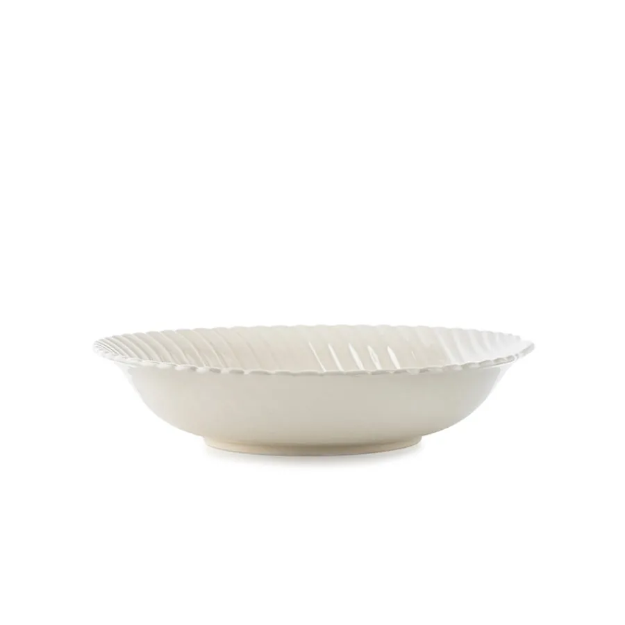 Dype Tallerkener>PORSGRUNDS PORSELÆNSFABRIK Porsgrunds Porselænsfabrik Kamskjell Dyp Tallerken 22cm Blek Sand