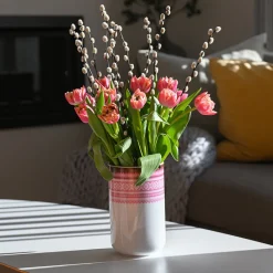 Dekor|Vaser>PORSGRUNDS PORSELÆNSFABRIK Porsgrunds Porselænsfabrik Marius Vase 20cm Rosa