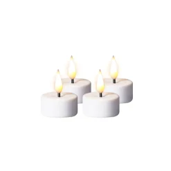 Lys>PORSGRUNDS PORSELÆNSFABRIK Porsgrunds Porselænsfabrik Nordic Light LED Telys 4pk m/Batteri