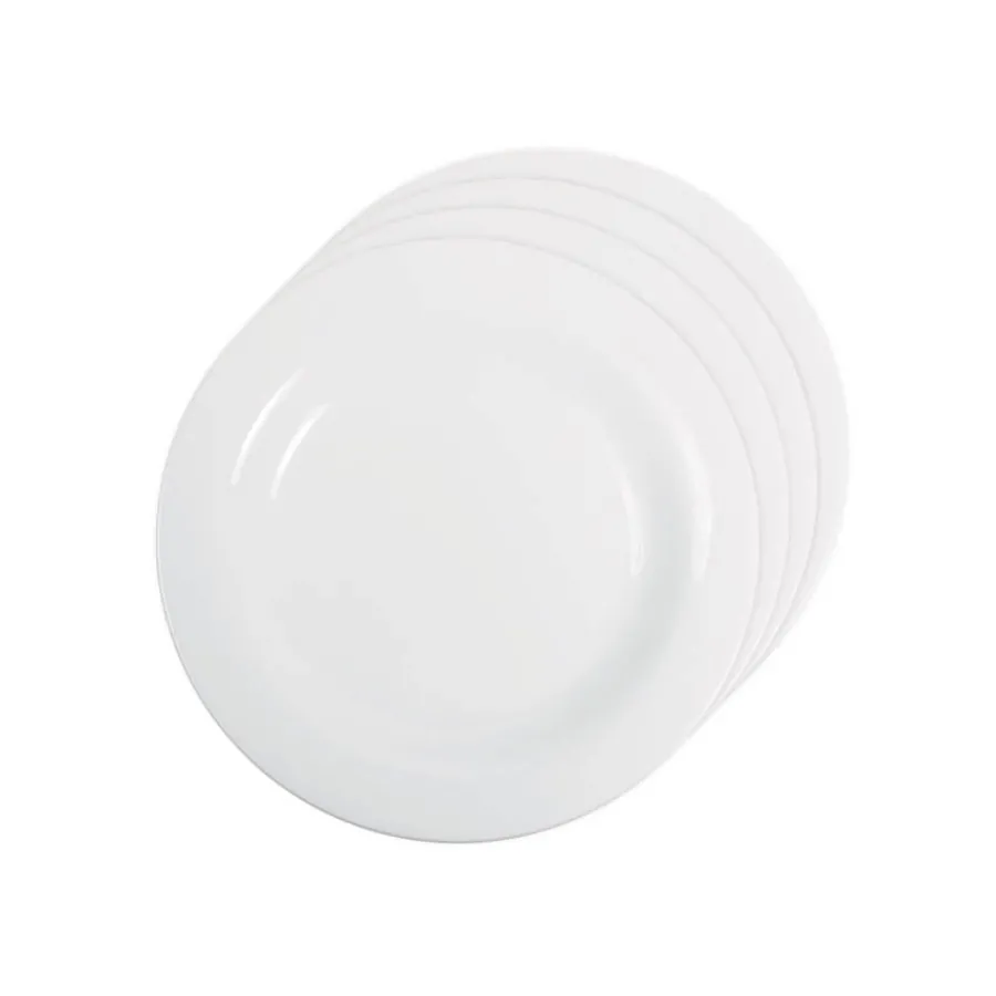 Asjetter>PORSGRUNDS PORSELÆNSFABRIK Porsgrunds Porselænsfabrik Sense Flat Tallerken 22cm 4pk