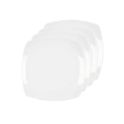 Tallerkener|Asjetter>PORSGRUNDS PORSELÆNSFABRIK Porsgrunds Porselænsfabrik Sense Firkantet Tallerken 21cm 4pk