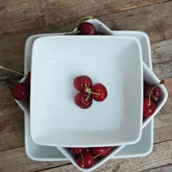 Skåler>PORSGRUNDS PORSELÆNSFABRIK Porsgrunds Porselænsfabrik Sense Serveringsboller Firkant 3pk