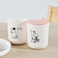 Kopper>RIG-TIG Moomin ABC Drikketut til Kopp Rosa