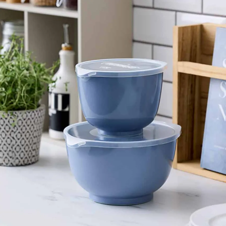 Bakeutstyr>ROSTI Margrethe Bakeboller 2 Boller m/Lokk Dusty Blue