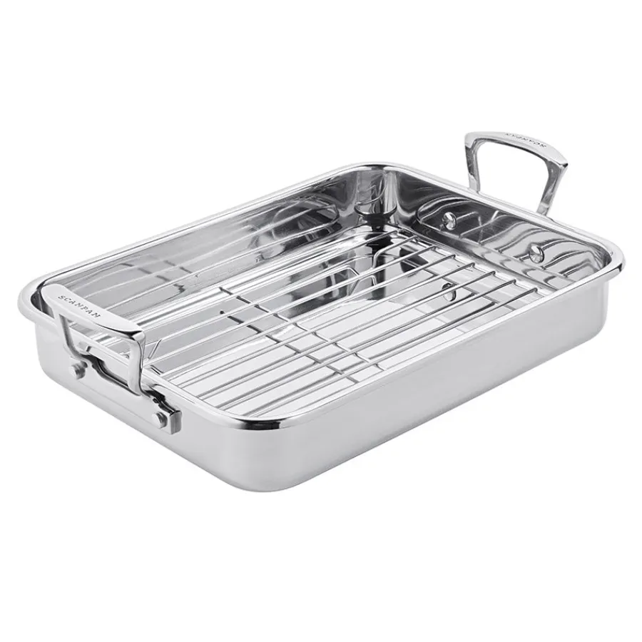 Stål>SCANPAN Impact Langpanne med Rist 5L