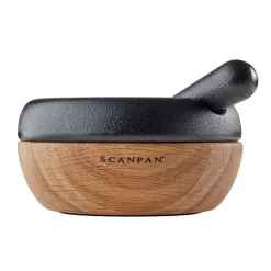 Redskaper>SCANPAN Maitre D' Morter med Støter 10cm Støpejern Eik