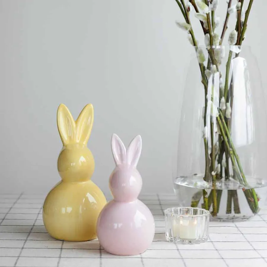 Dekor>SEASONS Easter Collection Hare 18cm Gul