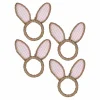 Dekor>SEASONS Easter Collection Serviettring m/Kaninører 4pk Rosa