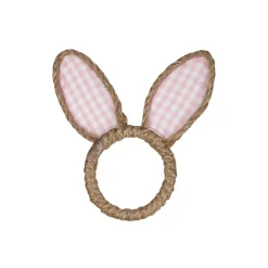 Dekor>SEASONS Easter Collection Serviettring m/Kaninører 4pk Rosa