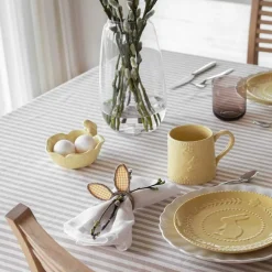 Skåler>SEASONS Easter Collection Skål m/Blomst og Hare 12,5cm Gul
