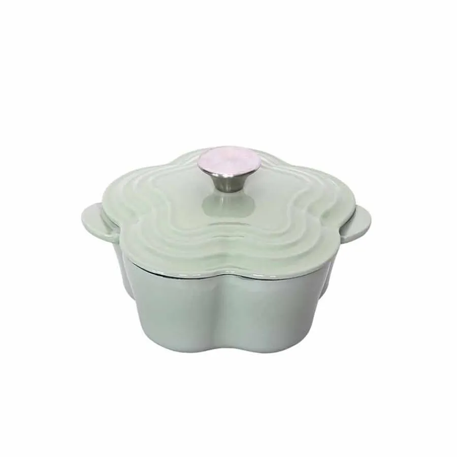 Støpejern>SEASONS Easter Collection Støpejernsgryte Blomst 1,9L 30cm Grønn