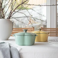 Støpejern>SEASONS Easter Collection Støpejernsgryte Blomst 1,9L 30cm Grønn