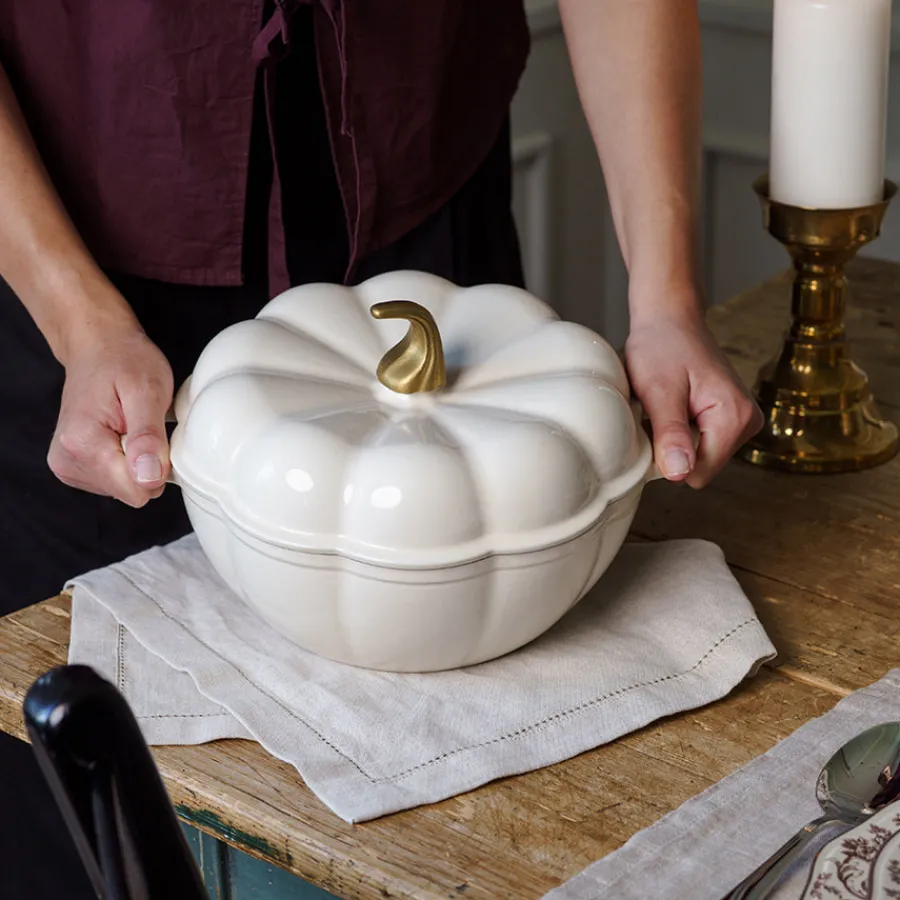 Støpejern>SEASONS Fall Collection Støpejernsgryte 3L Gresskar Krem