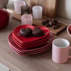 Tallerkener>SEASONS Love Collection Hjerteformet Asjett 20cm Rød