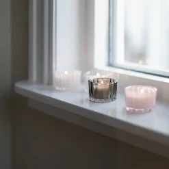 Lys>SEASONS Love Collection Lyslykt Rund 4cm Hvit