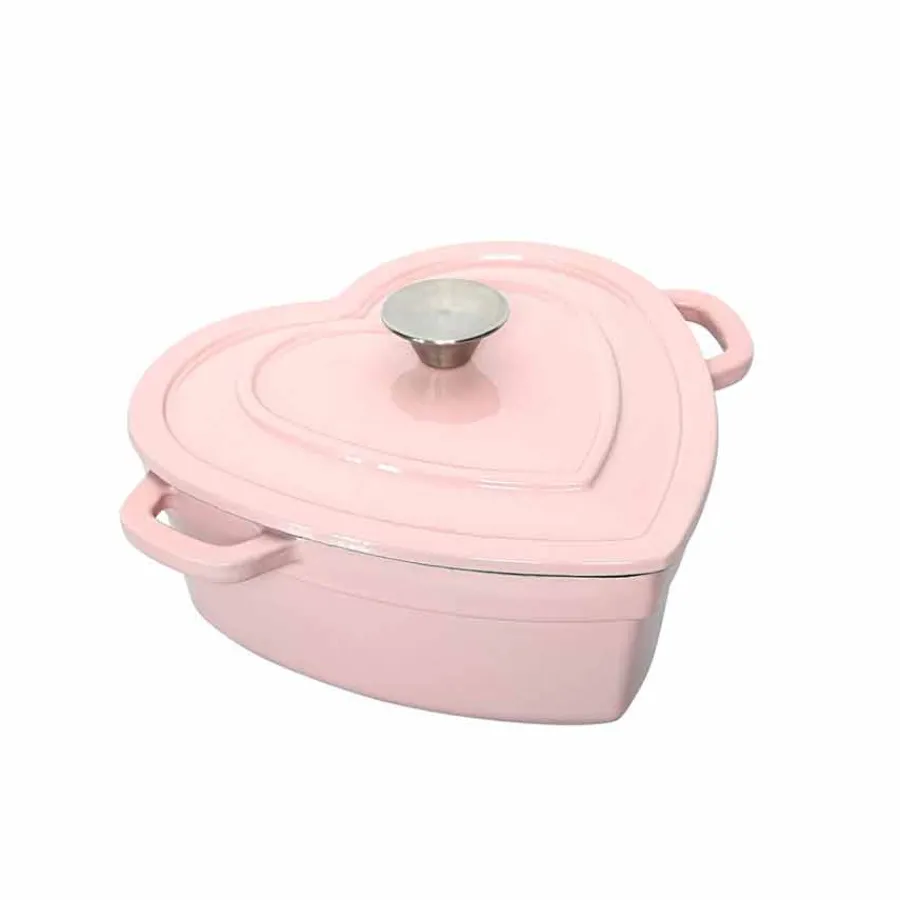 Støpejern>SEASONS Love Collection Støpejernsgryte Hjerte Rosa 2,8L 23cm